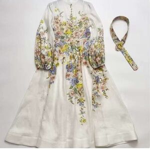 Zimmermann Matchmaker Buttoned Midi Dress (Reposted) Hemmed for Petite Ladies